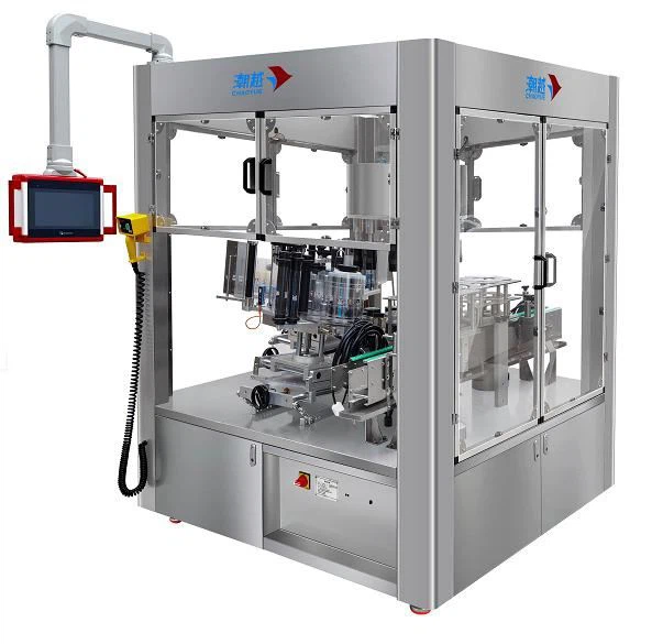 自動丸瓶ステッカーラベリングマシン